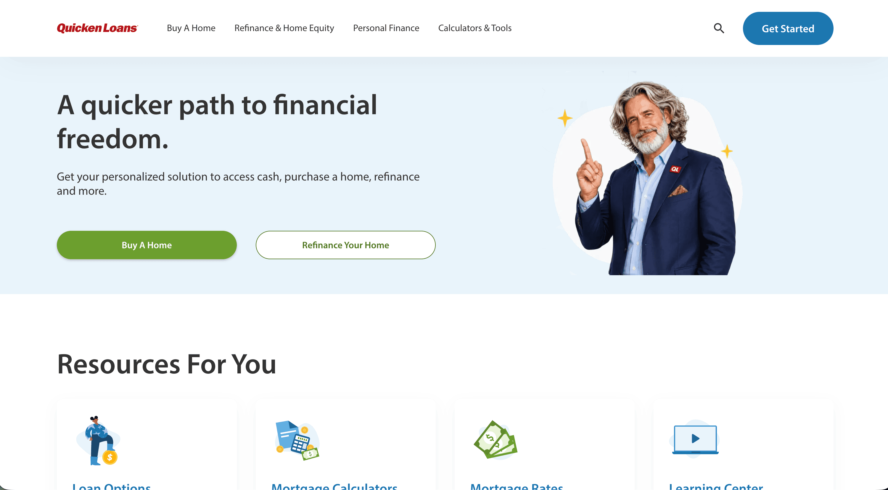 QuickenLoans.com homepage